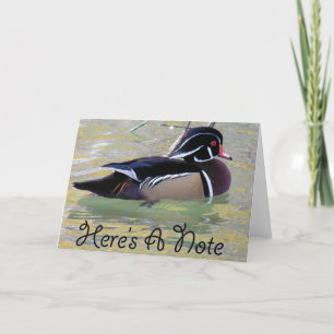 Tarjeta Acá una nota, Drake de pato de madera