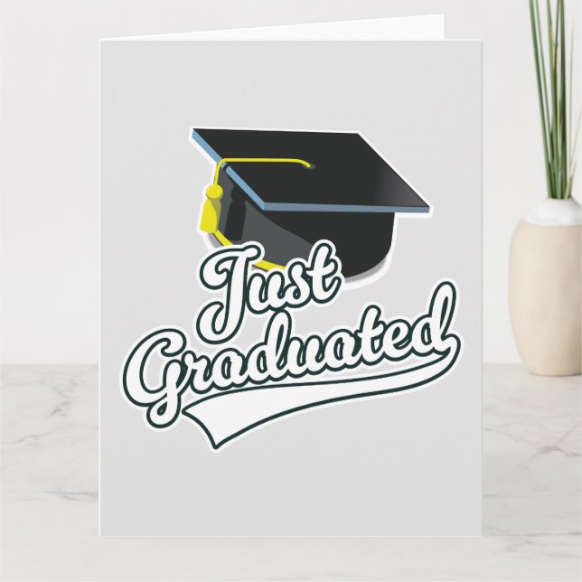 Tarjeta ¡Acaba de graduarse! (Anverso)