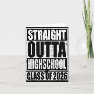 Tarjeta Acaba de salir de la Clase de graduación de la esc
