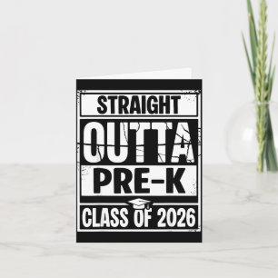 Tarjeta Acabado de graduarse de pre-k promoción 2026