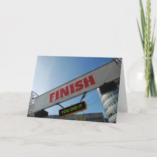 Tarjeta Acabadora del Triathlon o del maratón