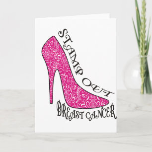 Tarjeta Acabar con el cáncer de mama