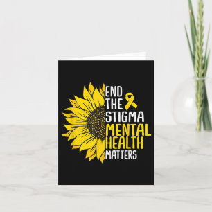 Tarjeta Acabar Con El Estigma De La Salud Mental S Concien