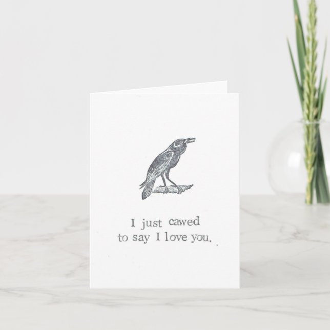 Tarjeta Acabo De Agarrar Para Decir Que Te Amo (Anverso)