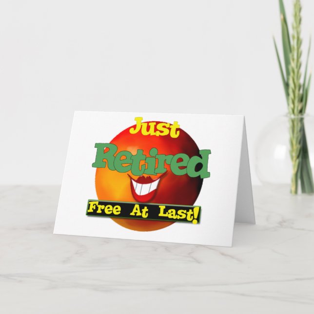 Tarjeta Acabo de jubilarse (Anverso)