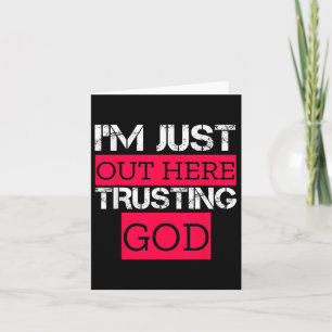 Tarjeta Acabo De Venir Confiando En Dios Religioso Cristia