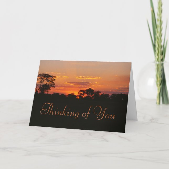 Tarjeta Acacia Sunset Thinking of You Card (Anverso)