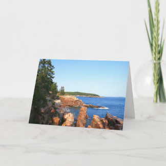 Tarjeta Acadia Playa Rocosa cerca de Thunder Hole