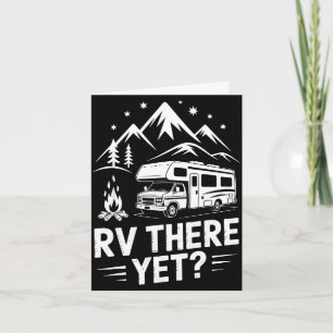 Tarjeta Acampada en rv casa rodante rv allí todavía viaje 