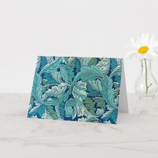 Tarjeta Acanthus Green, William Morris (Planta pequeña)