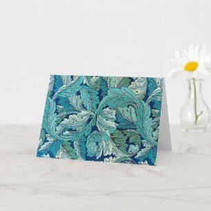 Tarjeta Acanthus Green, William Morris