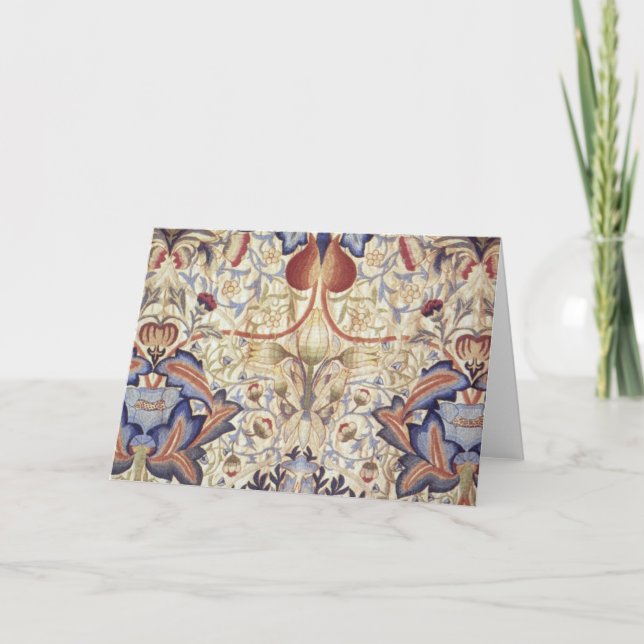Tarjeta Acanthus (por William Morris) (Anverso)