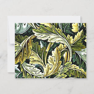Tarjeta Acanthus, un patrón popular de William Morris