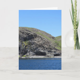 Tarjeta Acantilados Roca Dragón Místico Skye Paisaje Surre