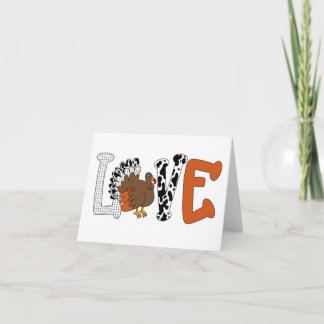 Tarjeta Acción de Gracias de Amor