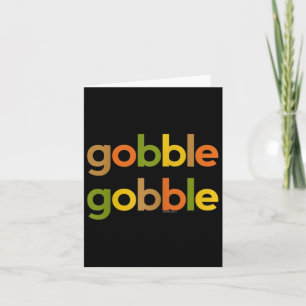 Tarjeta Acción De Gracias Para Las Mujeres Su Gobble Cae T
