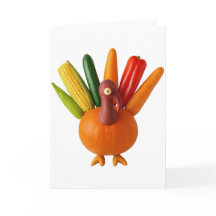 Acción de Gracias Turquía hecha de verduras