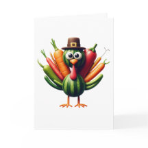 Acción de Gracias Turquía hecha de verduras