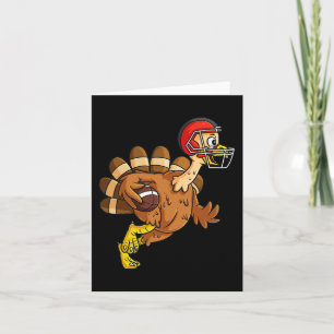 Tarjeta Acción de Gracias Turquía retrocede a los chicos d