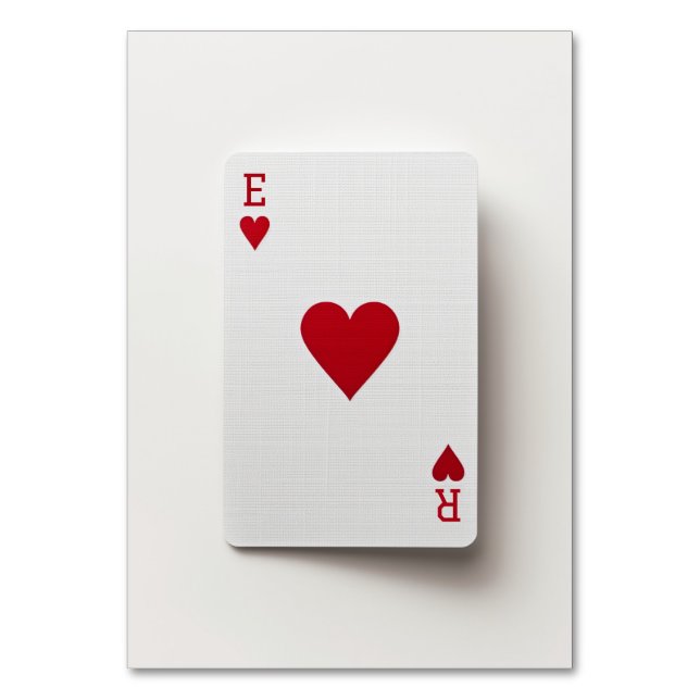Tarjeta Ace of Hearts - Tabla inicial No (Anverso)