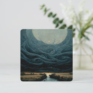 Tarjeta Aceite de paisaje surrealista