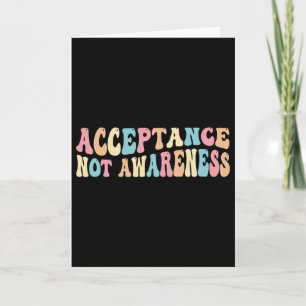 Tarjeta Aceptación Neurodiversidad Autismo Neurodivergente