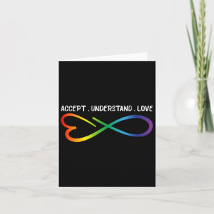 Tarjeta Aceptar Comprender amor Neurodiversidad Autopista