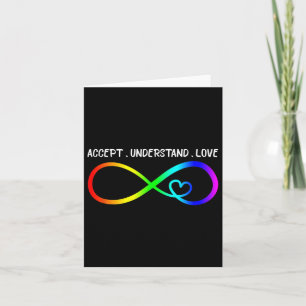 Tarjeta Aceptar Comprender el amor Corazón Infinito Consci
