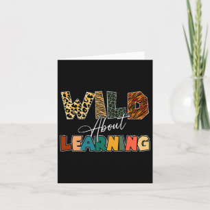 Tarjeta Acerca De Aprender A Leopard Teacher De Vuelta A L