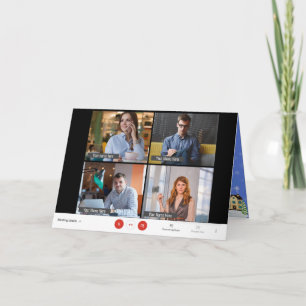 Tarjeta Acercamiento a divertidos Navidades de fotos en lí