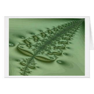 Tarjeta acolchada del helecho