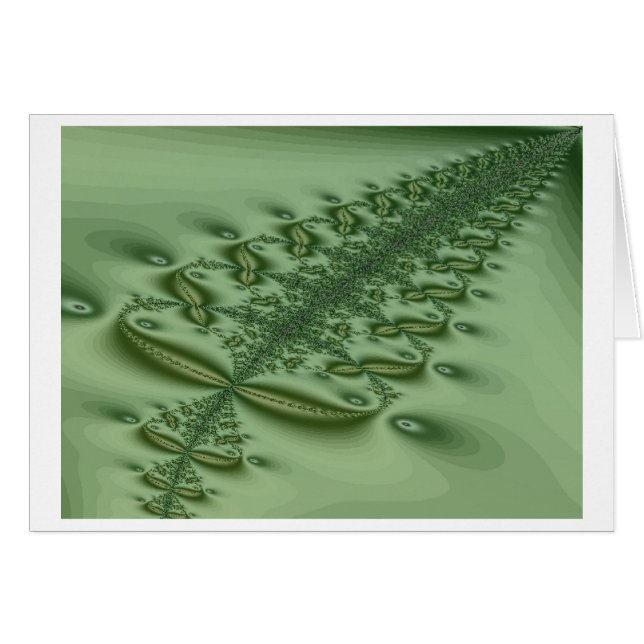 Tarjeta acolchada del helecho (Anverso (Horizontal))