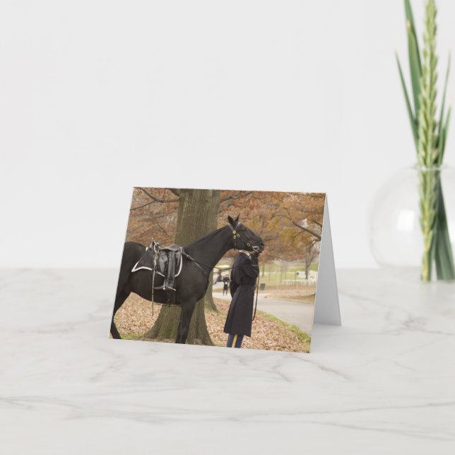 Tarjeta Acompañamiento Riderless del caballo (Anverso)