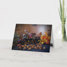 Tarjeta Acorns Delight Autumn Ride Greeting Card SvG