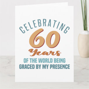 Tarjeta Actitud de cumpleaños 60 descarada