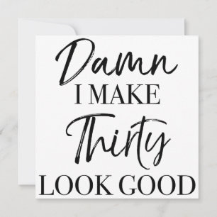Tarjeta Actitud en el cumpleaños 30