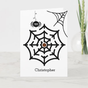 Tarjeta Actividad de laberinto de telaraña de Halloween pa