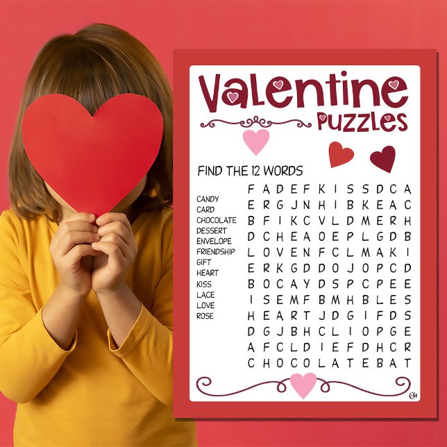 Tarjeta Actividad de los rompecabezas de San Valentín (Subido por el creador)