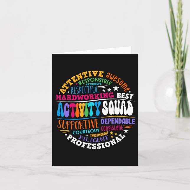 Tarjeta Actividad Squad Istant Team Professionals Semana D (Anverso)