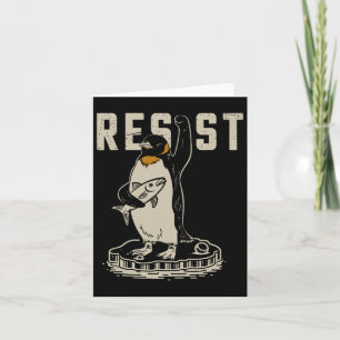 Tarjeta Activismo Pingüino Resista - Graciosa Ley Resista