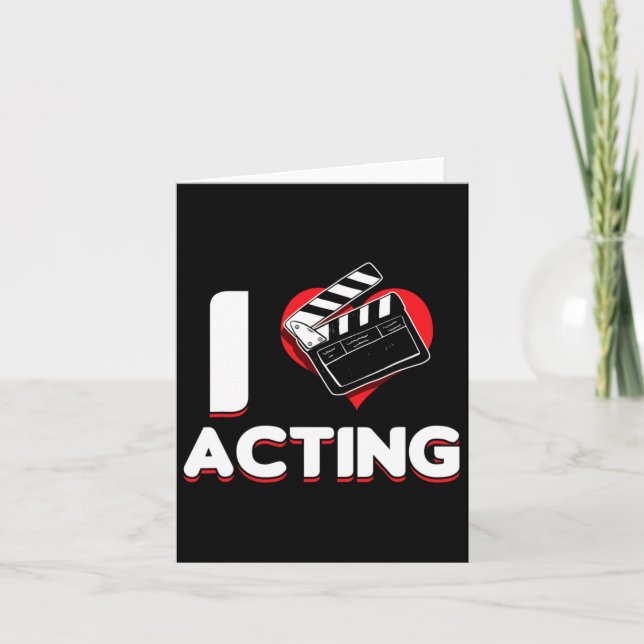 Tarjeta Actor de teatro de ópera Broadway Actriz de teatro (Anverso)