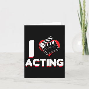 Tarjeta Actor de teatro de ópera de Broadway Actriz de tea