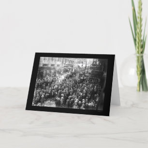 Tarjeta Actores que pegan en New York City 1919