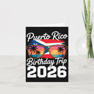 Tarjeta Actuación del viaje de cumpleaños 2026 en Puerto R