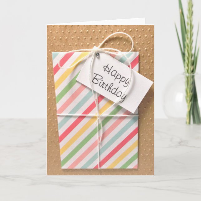 Tarjeta actual de cumpleaños (Anverso)