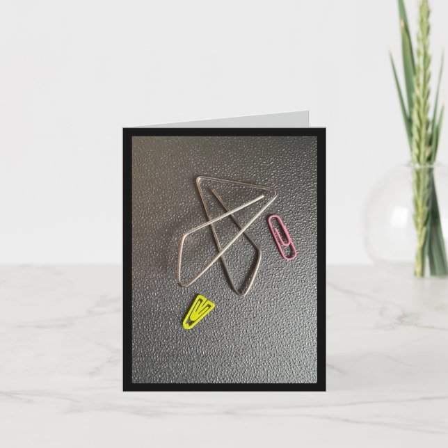 Tarjeta Actualmente la sostiene junto con un clip (Anverso)