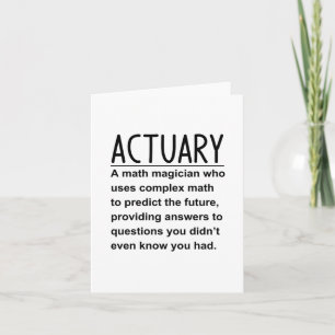 Tarjeta Actuario