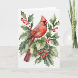 Tarjeta Acuarela Cardenal