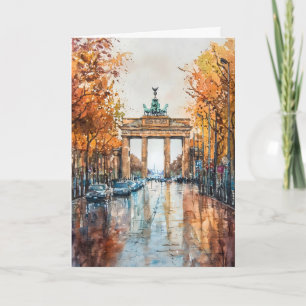 Tarjeta Acuarela de Berlín 3