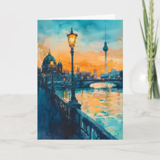 Tarjeta Acuarela de Berlín 4